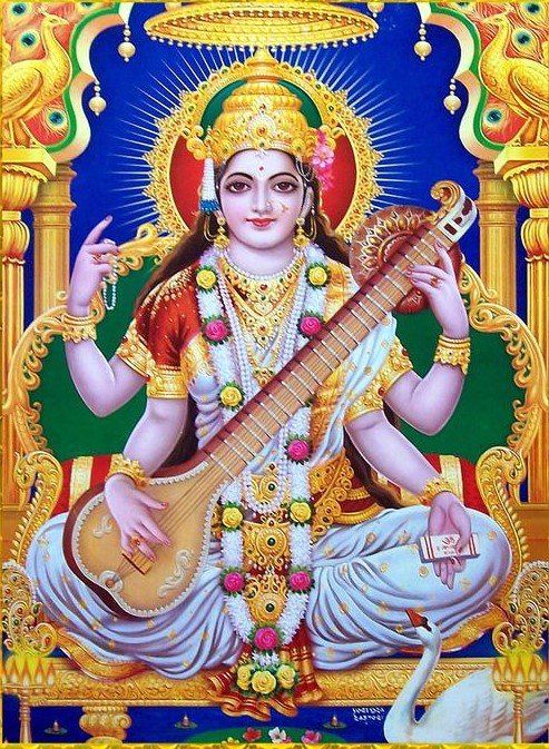 devi saraswati vasant panchami wallpaper